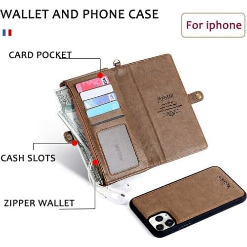 For iPhone 13 High Grade luxury Card Slots Wallet Case For iPhone 12 Pro Max X XR XS 8 Plus 7 Case for iphone 11 phone case