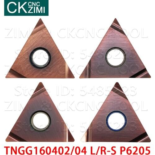 TNGG 160402 160404 TNGG160402 TNGG160404 L-S R-S P6205 Carbide slotting Inserts Turning Cutting Tools for Steel stainless steel