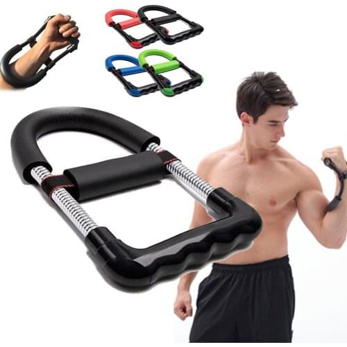 Wrist Forearm Hand Grip Exerciser Adjustable Gym Fitness Exercise Arm Muscular Strengthen Gripper Strengths Training Device
