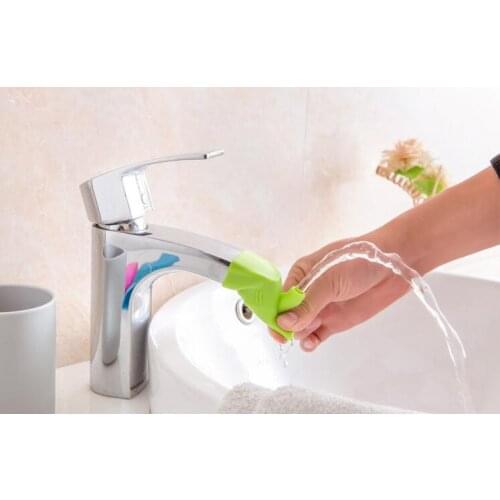 Food-grade Silicone Tap Kitchen Home Water Faucet Extender for kids Bathroom