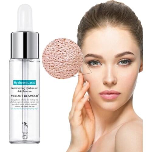Facial Serum Hyaluronic Acid Moisturizing Nourish Shrink Pores Tighten Brighten Tone Anti-Aging Anti-Wrinkle Skin Care 15ml