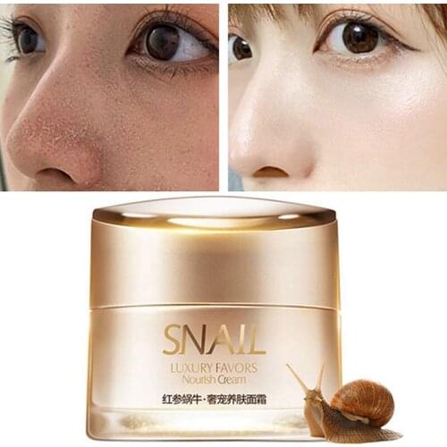 1Pcs Face Cream Moisturizing Anti-Wrinkle Anti-Drying Nourish Repair Prevent Peeling Anti-Aging Snail Extract Skin Care 55g