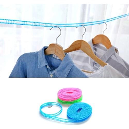 5m Clotheslines Outdoor Nylon Hanging Rope Travel Business Clothesline Laundry Non-slip Washing Clothes Line Windproof Rope