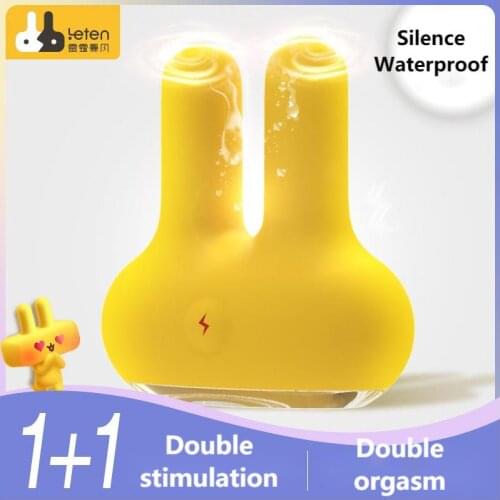Leten Rabbit Vibrator Clitoris Stimulator G-spot Jump Egg Vagina Nipple Massager Orgasm Sex Toys For Woman Female Masturbation