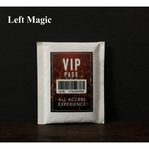 VIP PASS (Gimmick and Online Instructions) Magic Tricks Teleport Card Magia Close Up Illusions Props Mentalism Prediction