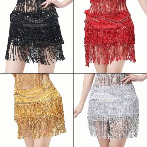 Dancing Outfit Women Belly Dance Costume Belt Skirt Hip Scraf Sequin Tassels Bead Scraf Dance Clothes