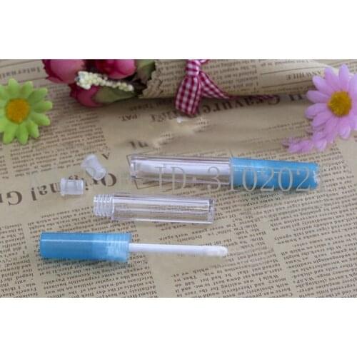 1.3ML 100pcs/lot Plastic Mini Lip Gloss Tube, DIY Cosmetic Lip Rouge Refillable Bottle, Empty Women Portable Lip Beauty Tool