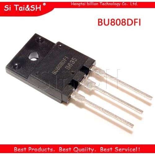 10Pcs/Lot BU808DFI TO-3PF BU808DF BU808D BU808 TO-3P new original