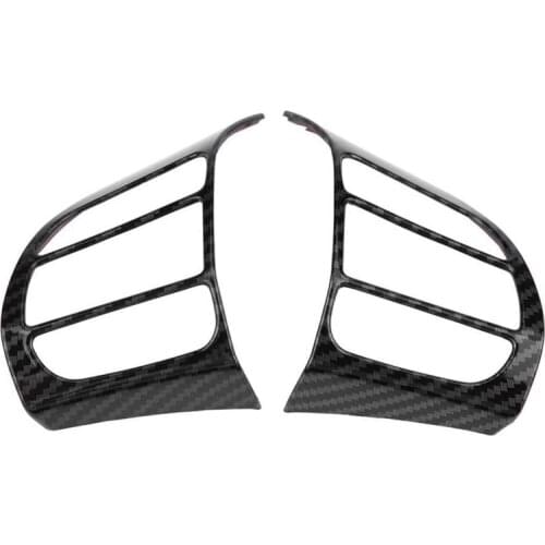 2Pcs Steering Wheel Cover Frame Trim Insert Sticker for Hyundai Encino Kauai Kona 2017 2018 2019 2020 SUV