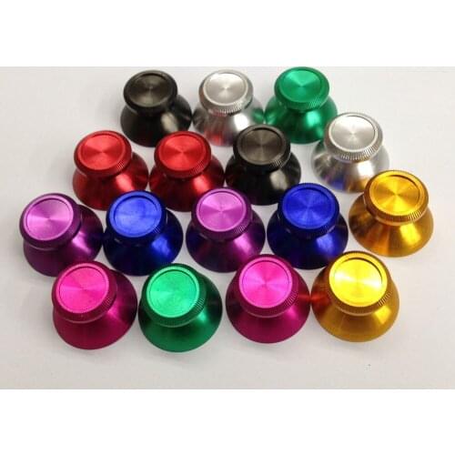 2pcs Universal 3D Thumbstick Cap Aluminum Alloy Metallic Metal Analog Joystick Stick Module For PS4 Xbox Controller