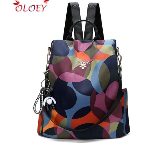 2020 High Quality New Backpack Women Oxford Multifuction Bagpack Casual Anti Theft Backpack for Teenager Girls Schoolbag