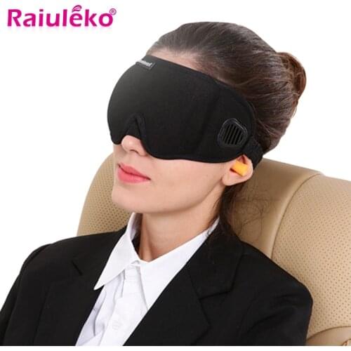 3D Stereoscopic Sleep Mask Soft Velve Breathable Sleeping Eye Mask Eye Rest Massage 100% Shading Strap Adjustable for Men Women