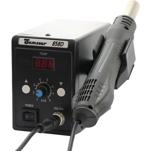 858D Soldering Hot Air Gun 700W Digital Display Rework Soldering Station Hot Air Gun For Welding And Repairing Electric Tools