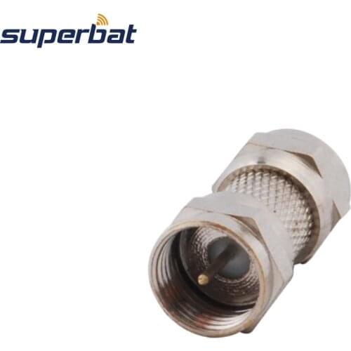 Superbat F Adapter F Plug to Male Straight F Connectors and Adapters