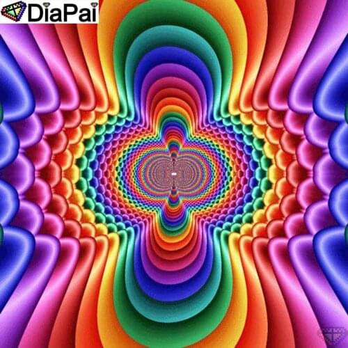 DiaPai 5D Diamond Pattern Rhinestone Needlework Diy Diamond Painting Cross Stitch "Color landscape" Diamond Embroidery A26228