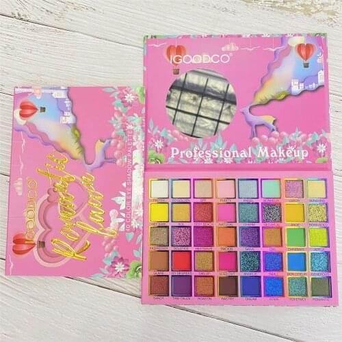 40 Colors Cartoon Pearlescent Matte Sequins Large Multi-Color Eyeshadow Palette