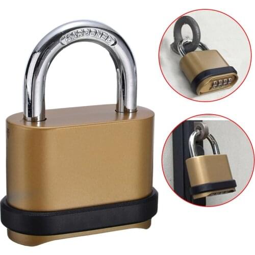 1 pcs Four Digit Combination Lock Padlock Number Combination Waterproof Password Travel Lock Room Suitcase Hardware Tool