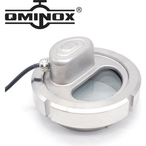 DN80 DN100 DN125 Tank Sight Glass with Light DC 12V 24V Sanitary Stainless Steel SS 304 316L Distiller Diary Product Homebrew