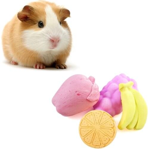 Hamster Calcium Chew Toys Teeth Grinding Lava Block for Small Animal Hamster Chinchilla Bunny Rabbit 1 Pack Random Color