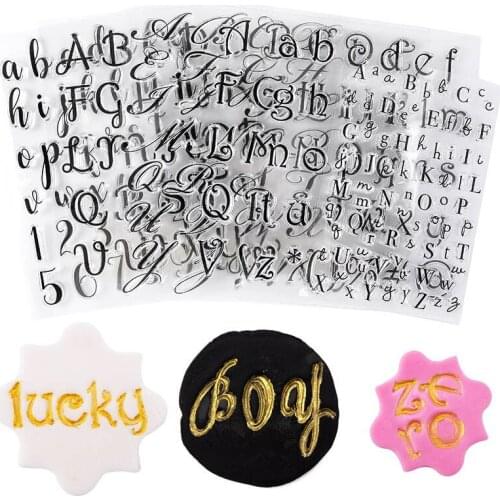 Card Making Decorative Silicone Alphabet Letters Pattern Multifunction DIY Scrapbookin Photo Album Decor Transparent Clear Seal