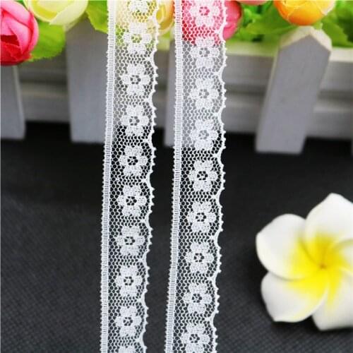 15 mm 5yard Lace Ribbon Lace Trim Wedding Decoration Handcrafted Embroidered Sewing DIY Material Tablecloth decorative lace