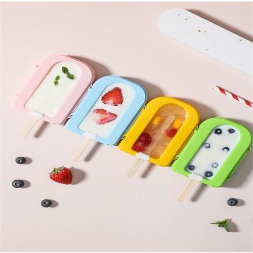 Ice Cream Mould Ice Cube Tray Popsicle Barrel Diy Mold Dessert Ice Cream Mold With 10pcs Popsicle Stick Summer Kitchen Supplies