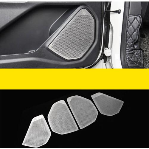 For Ford Explorer 2020 2021 Stainless Steel Car Door Speaker Cover Trim Sticker Car Roof Speaker Trim Auto Styling Accessories