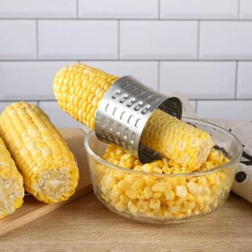 Stainless Corn Stripper Millet Thresher Separator Corn Sheller 304 Stainless Steel Corn Thresher Household Kitchen Rotary
