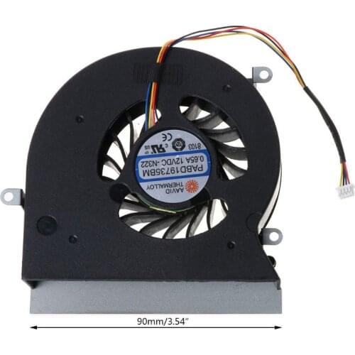 New CPU Cooling Fan for MSI 16L1 16L2 GT62 GT62VR 6RD 6RE 7RE CPU Cooler PABD19735BM N322 DC 12V 0.65A 4PIN