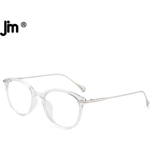 JM Ultralight Anti BLue Light Glasses for Women Round Computer Clear Glasses Frame