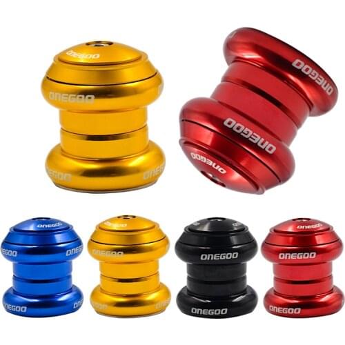 ONEGOO 1PC 34MM 2 Bearing Headset MTB Bicycle Sealed Top Cap Cover Alloy Bike Heatset for 28.6mm Threadless Bicycle Fork Stem