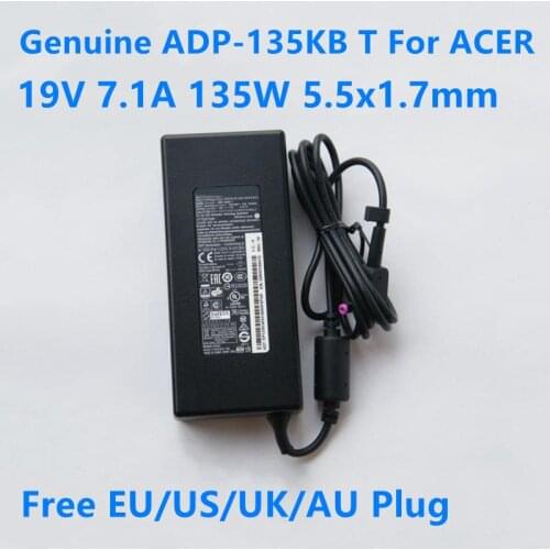 Genuine ADP-135KB T PA-1131-16 19V 7.1A 135W 5.5x1.7mm AC Adapter For ACER ASPIRE V15 V17 NITRO VN7 Laptop Power Supply Charger