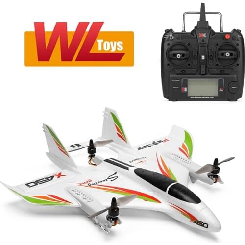 WLtoys XK X450 2.4G 6CH 3D/6G RC Airplane Brushless Vertical Takeoff LED RC Glider Fixed Wing RC Aircraft RTF RC Toy for Kid