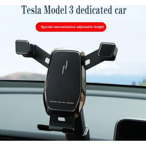 Suitable for Tesla model 3 mobile phone holder wireless charging car with special air outlet accessories for decoration