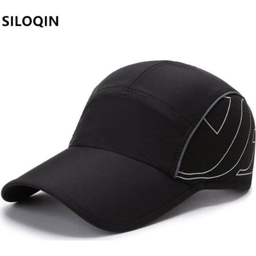 SILOQIN Adjustable Size Men Women Mesh Cap New Summer Ultra-thin Breathable Baseball Caps Snapback Cap Casual Couple Sports Cap