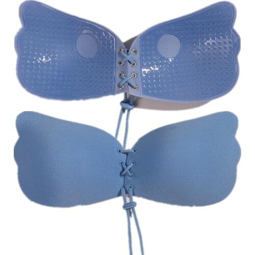 Women Sexy Seamless Silicone Bra Push Up Adhesive Strapless Bras Summer Invisible Fly Bra Sexy Underwear Strapless Bra