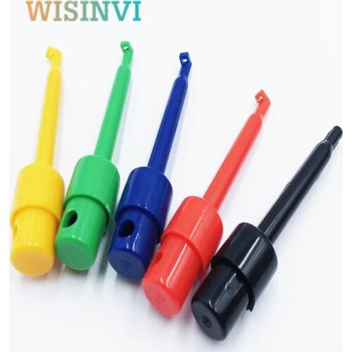 10PCS Mini Single Test Hook Clips Test Probes For Electronic Testing IC Grabber Large Round Crocodile Clips Hook Test Clips