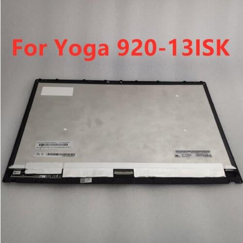 13.9" With Bezel Frame For Lenovo Yoga 920-13 Yoga 6 Pro LCD Display Assembly Touch Screen B139han03.0 LP139UD1-SPC1 Replacement