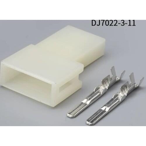 500SETS DJ7022-3-11 3mm 2Pin AMP Car Electrical Wire Connectors for Audi ,BMW,Honda,Toyota,NISSAN AND other models