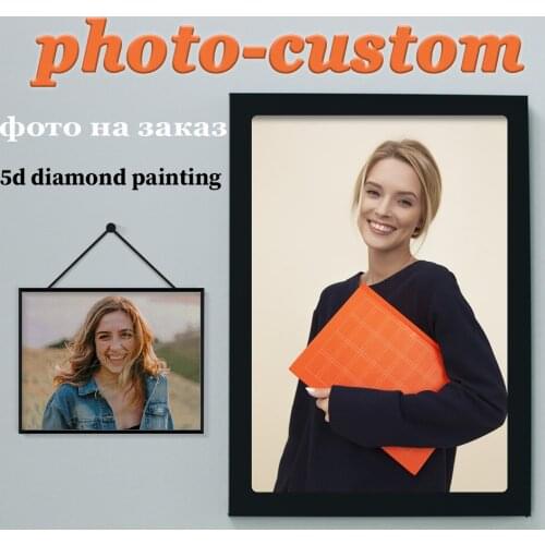 5D DIY Photo Custom Own Diamond Painting Cross Stitch Full Square/Round Diamond Embroidery Mosaic Art Picture of Rhinestone Gift