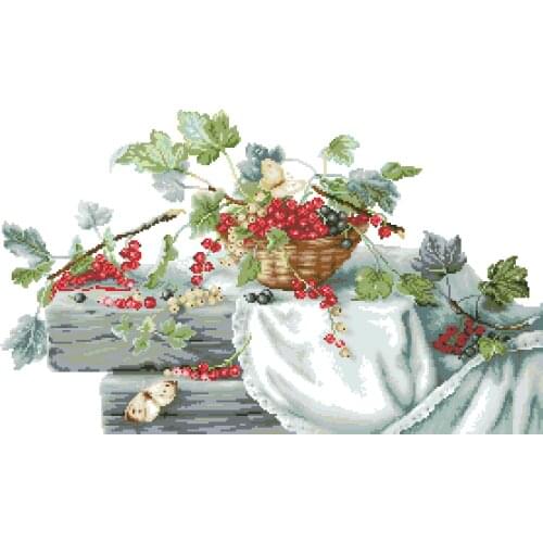 6-Birds and Peach Blossoms and Birds Counted Cross Stitch Kit Cross stitch RS cotton with cross stitch Luca-S B2262