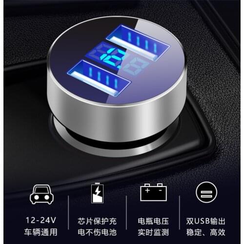3.1A Dual USB Car Charger LED Display For Suzuki SX4 SWIFT Alto Liane Grand Vitara jimny S-cross Spacia Splash Kizashi Wagon R