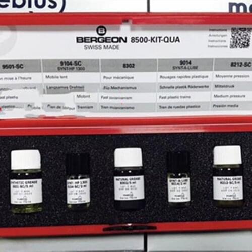 Bergeon 8500-kit-qua watch lubricating oil set for quartz watch oil maintenance