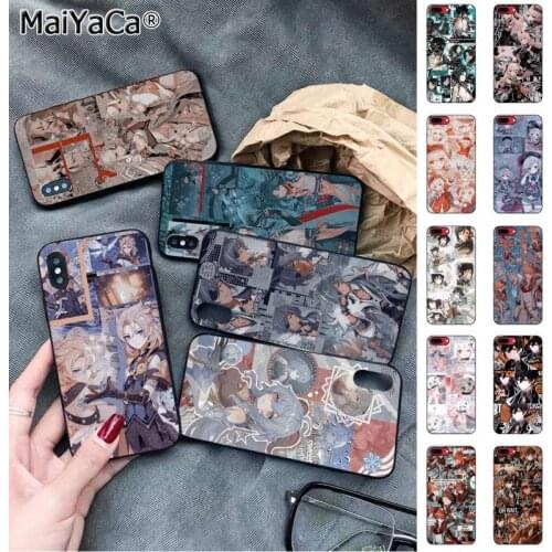 MaiYaCa Genshin impact Phone Case for iPhone 11 12 pro XS MAX 8 7 6 6S Plus X 5S SE 2020 XR cover