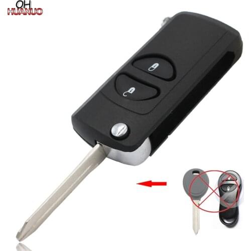 Flip Remote Key CASE for Chrysler Grand Cherokee PT Cruiser Voyager CONVERSION to flip key with uncut blade