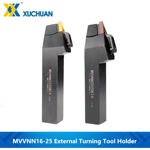 External Turning Tool Holder Lathe Cutting Tools MVVNN1616K16 MVVNN2020K16 MVVNN2525M16 Carbide Inserts Lathe Cutting Tools Set
