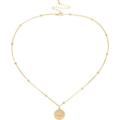 For brand Zodiac 12 Constellations Embossment Pendant Necklace