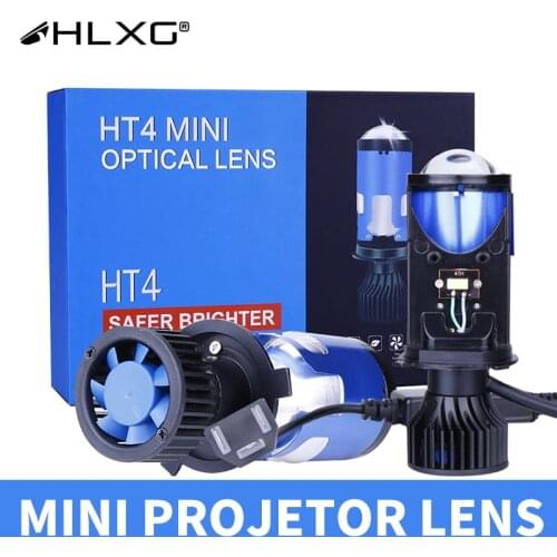 H4 Lens LED Mini Projector lens Lamp Bi-LED Lenses Car Headlight Bulbs Fog lights Auto Hi/Lo Beam 25000LM Left Hand Drive LHD