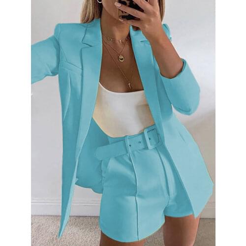 Elegant Slim Fit Plus Long Tops And Wide Leg Pants Suit Casual Solid Spring Autumn Three Piece Set Female Outdoor Loose Outfits