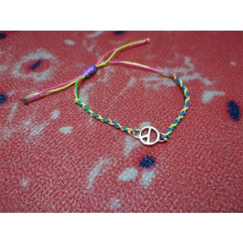 KPOP G-Dragon Anti-war Adjustable Bracelets Jewelry for Unisex Color Lace Bracelets PEACEMINUSONE Fans Collerction